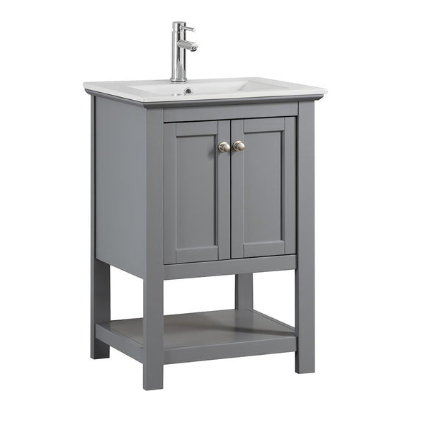 Fresca Manchester 24" Gray Traditional Bathroom Vanity