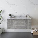 Fresca Formosa Modern 48" Ash Wall Hung Bathroom Vanity | FCB31-122412ASH-CWH-U