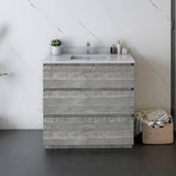 Fresca Formosa Modern 36" Ash Floor Standing Bathroom Vanity | FCB3136ASH-FC-CWH-U