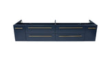 Fresca Lucera Modern 72" Royal Blue Double Undermount Sink Bathroom Cabinet | FCB6172RBL-UNS