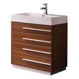Fresca Livello 30" Modern Bathroom Cabinet w/ Integrated Sink