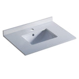 Fresca Oxford 30" White Countertop with Undermount Sink