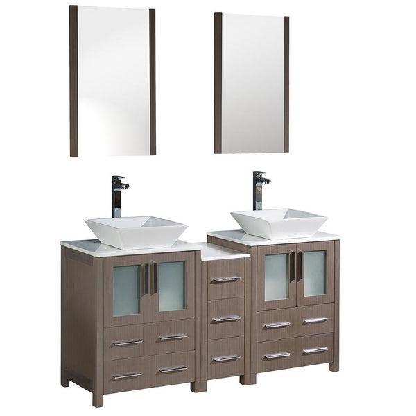 Fresca Torino 60" Double Vessel Sink Vanity