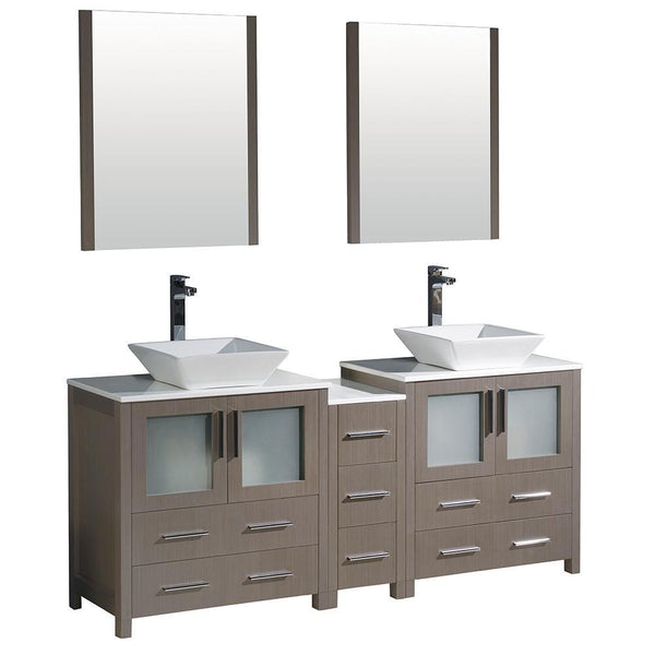 Fresca Torino 72" Vessel Sink Vanity