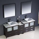 Fresca Torino 84" Double Vessel Sink Vanity