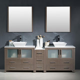 Fresca Torino 84" Double Vessel Sink Vanity