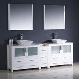 Fresca Torino 84" Double Vessel Sink Vanity