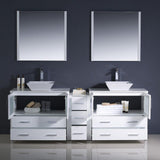 Fresca Torino 84" Double Vessel Sink Vanity