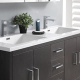 Fresca Imperia 60" Dark Gray Oak Free Standing Double Sink Modern Bathroom Vanity FVN9460DGO-D