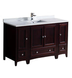 Fresca Oxford 54" Mahogany Traditional Bathroom Cabinets w/ Top & Sink